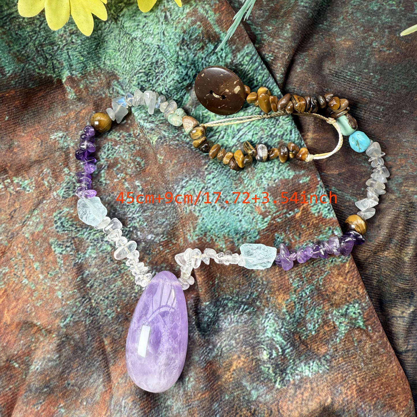 Custom Multi-Stone Amethyst Pendant Necklace