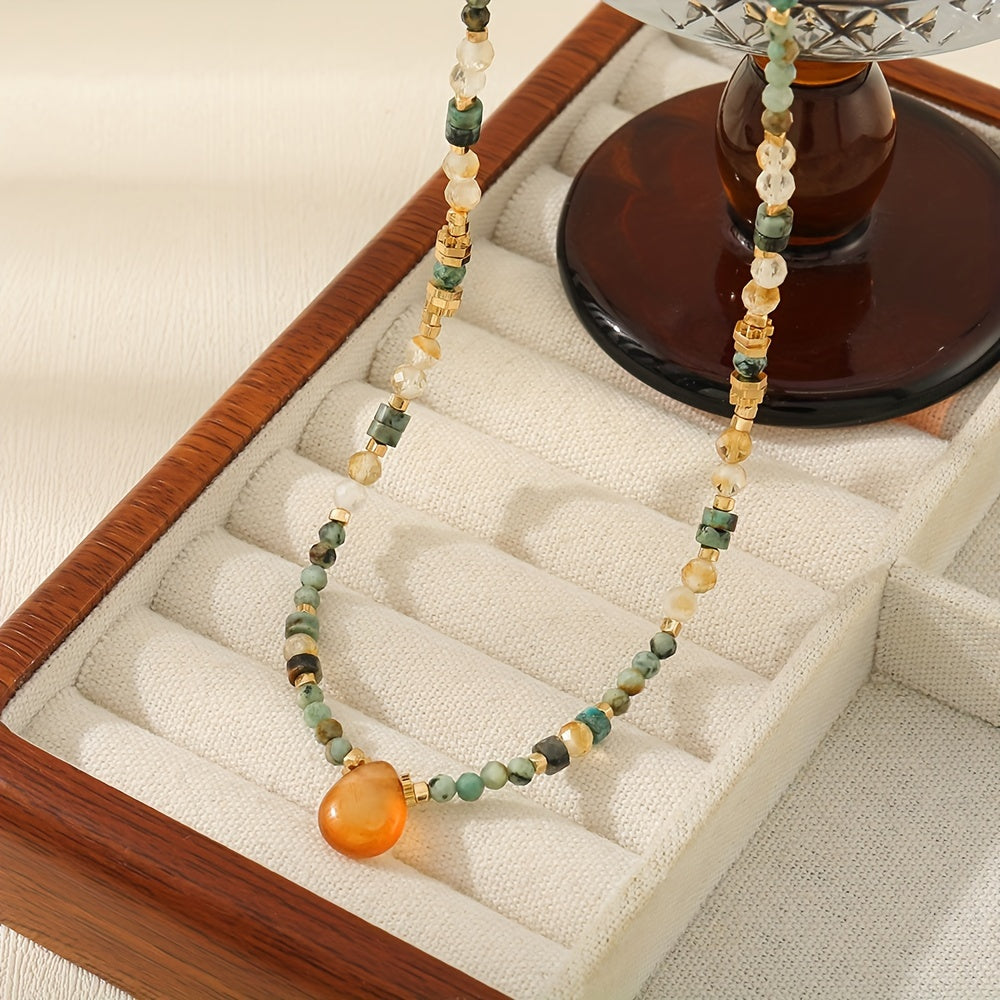 Custom Mixed Gemstone Choker Necklace