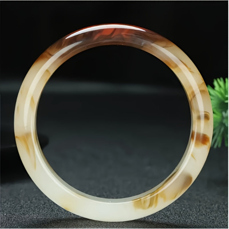 Custom Natural Agate Bangle Bracelet