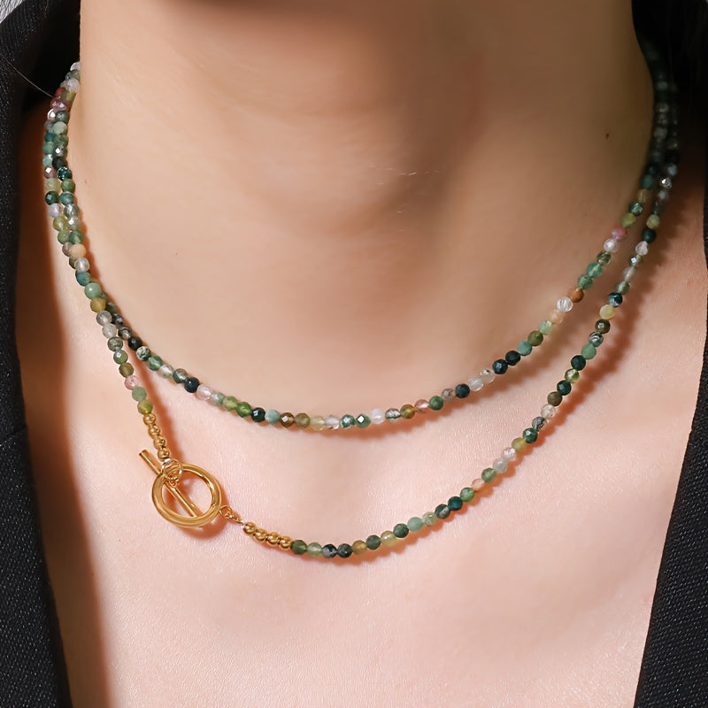 Custom Multicolored Stone Beaded Necklace