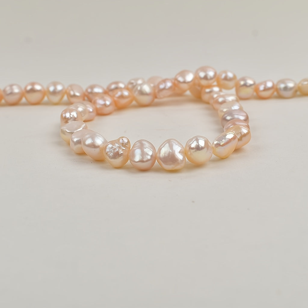 Custom Pink Baroque Pearl Necklace