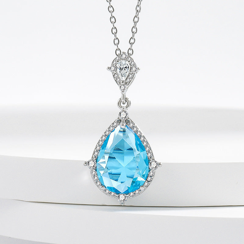 Custom Blue Topaz Jewelry Set