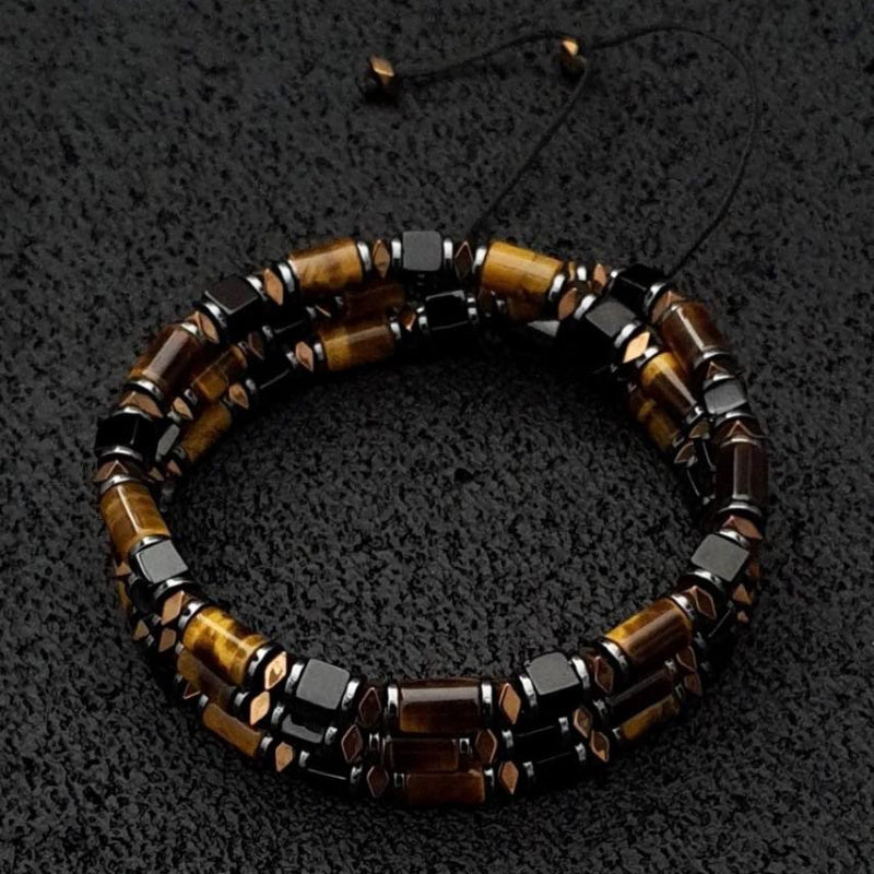 Custom Tiger's Eye & Black Onyx Multi-Wear Necklace/Bracelet
