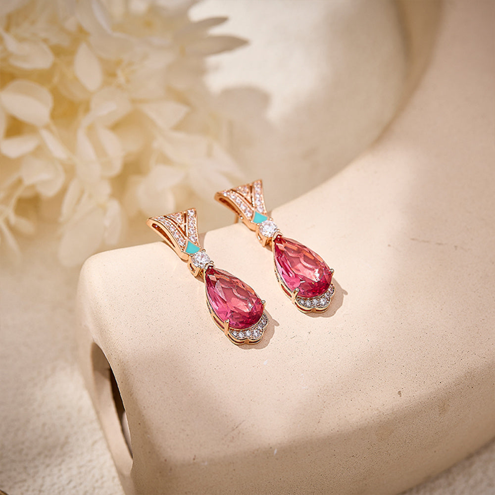 Custom Multi-Color Gemstone Statement Jewelry Set