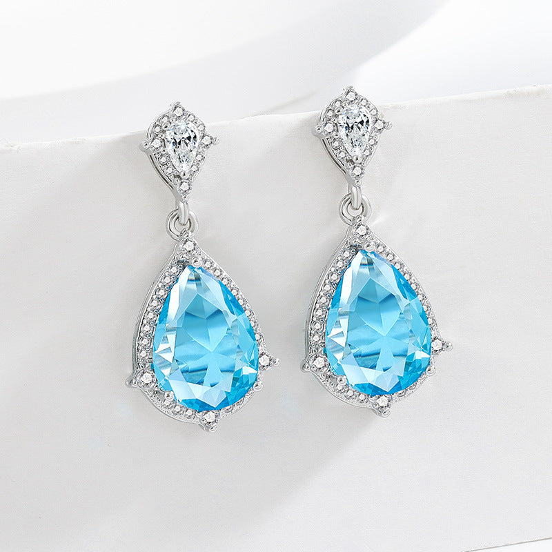 Custom Blue Topaz Jewelry Set