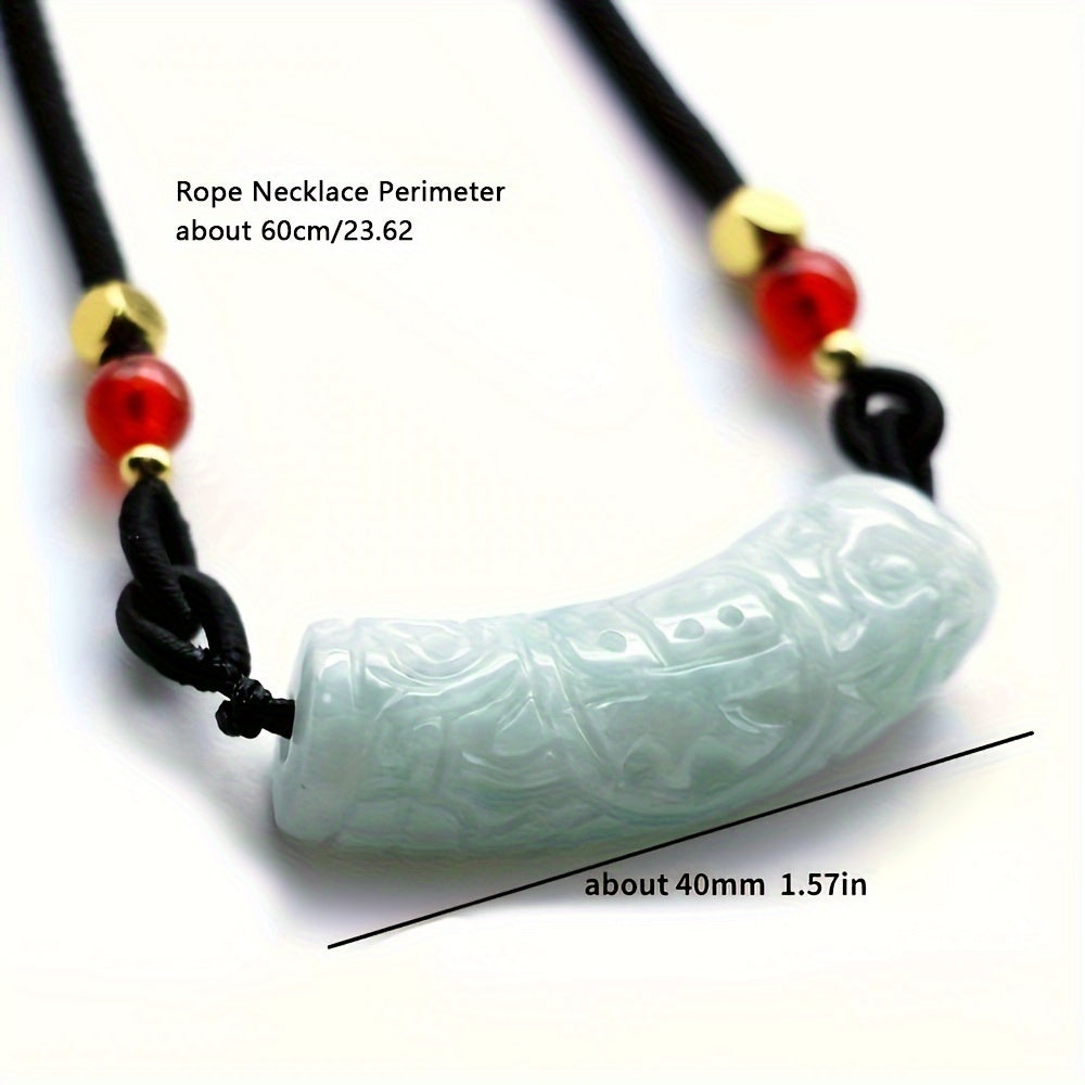 Custom Natural Jade Carved Pendant Necklace/Bracelet