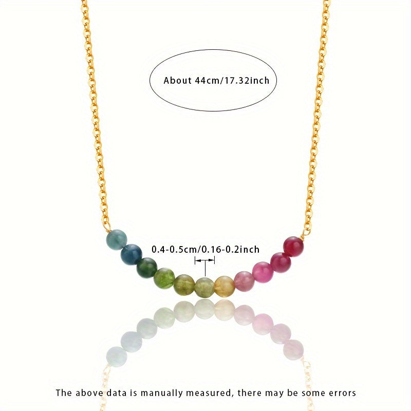 Custom Tourmaline Gradient Smile Necklace