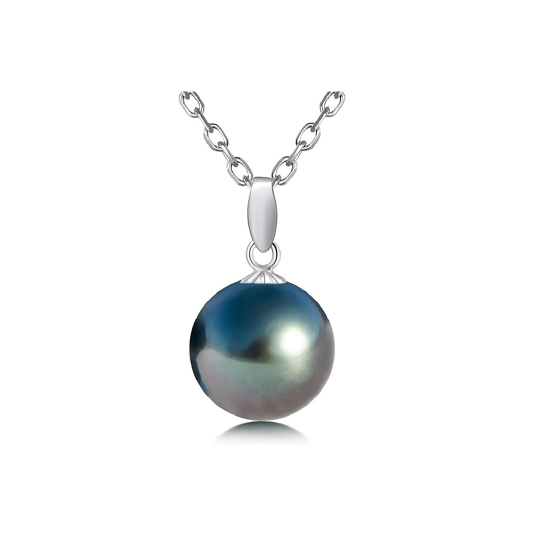 Custom Tahitian Black Pearl Pendant Necklace