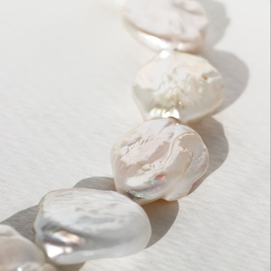 Custom Aquamarine & Baroque Pearl Necklace