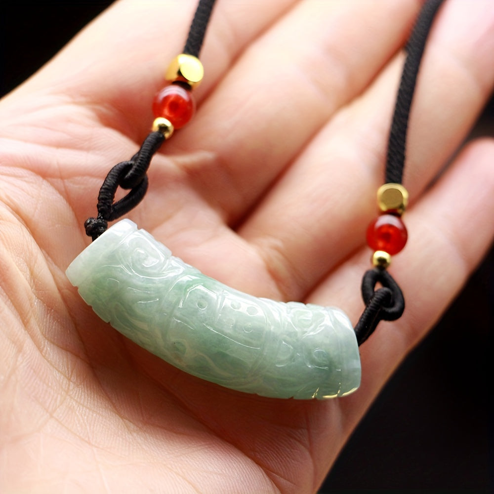 Custom Natural Jade Carved Pendant Necklace/Bracelet