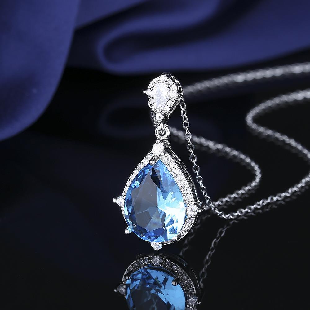 Custom Blue Topaz Jewelry Set