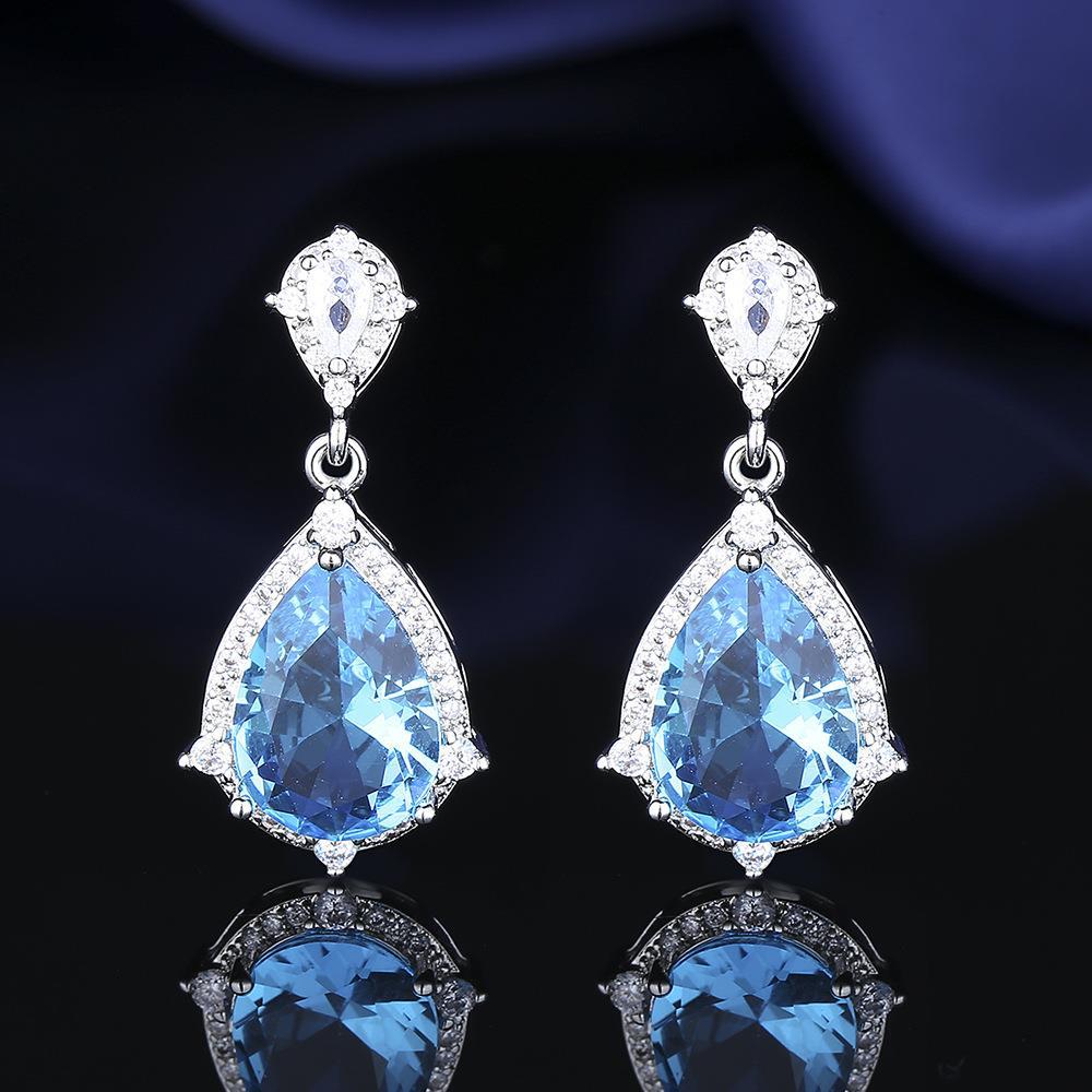 Custom Blue Topaz Jewelry Set